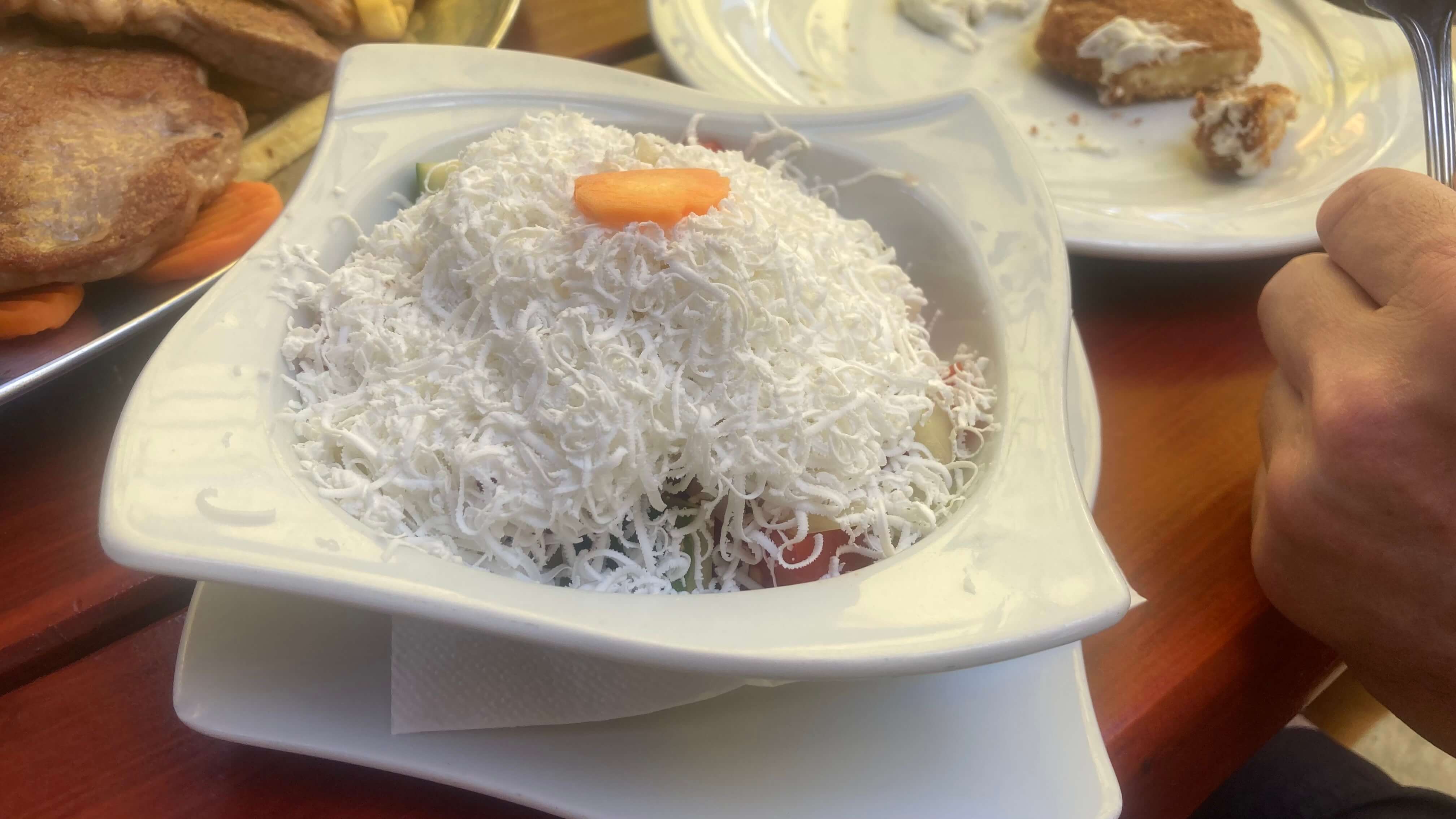Salad with Cheese
